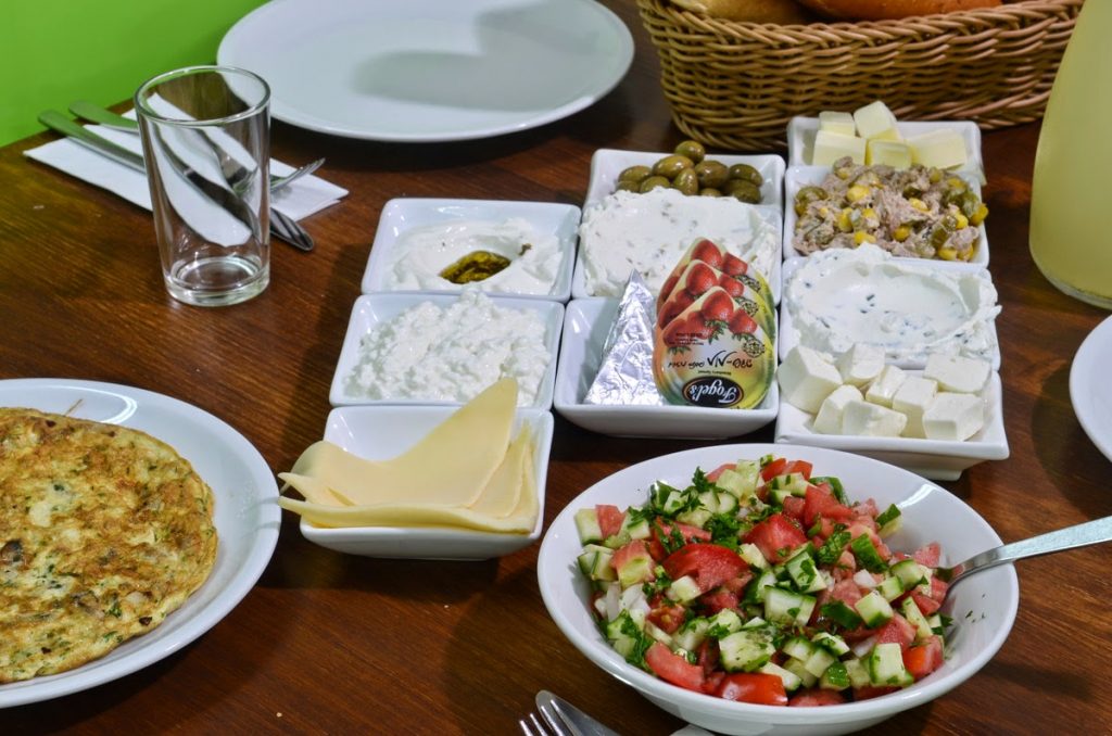אירוח כפרי אודם, ארוחת בוקר